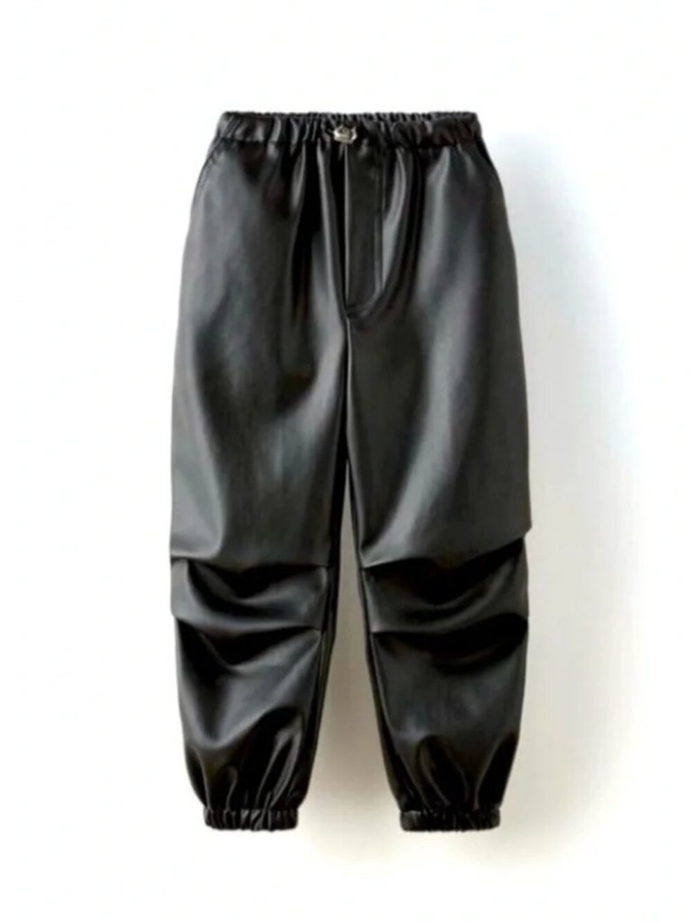 NWOT ZARA Little girl faux leather jogger style trousers size 11-12 (D12)